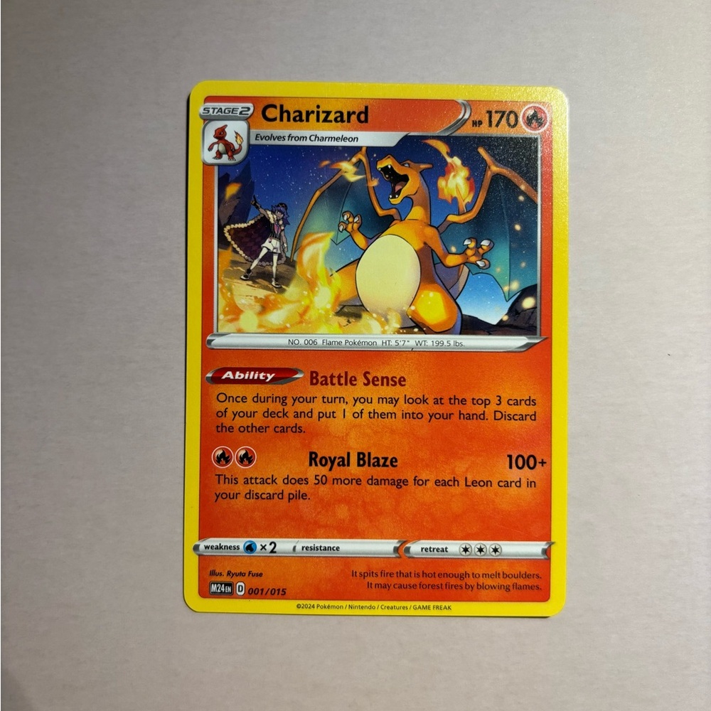 Charizard Pokémon Card (001/015) - 2024 McDonald’s HappyMeal edition